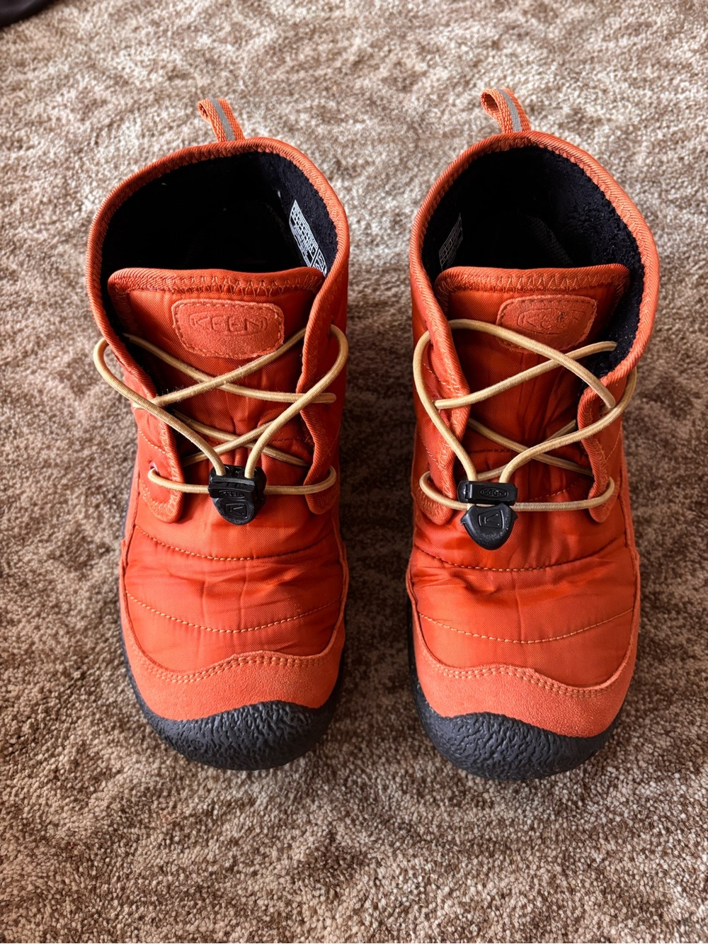 Keen Kids "chukka" waterproof Boots with Tan Toggle Laces